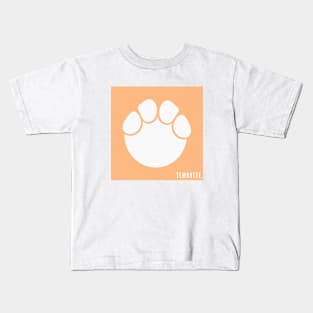 Orange Square TEMBOTEE print Kids T-Shirt